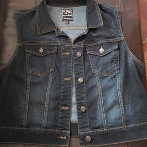 Wax Jean blue denim vest